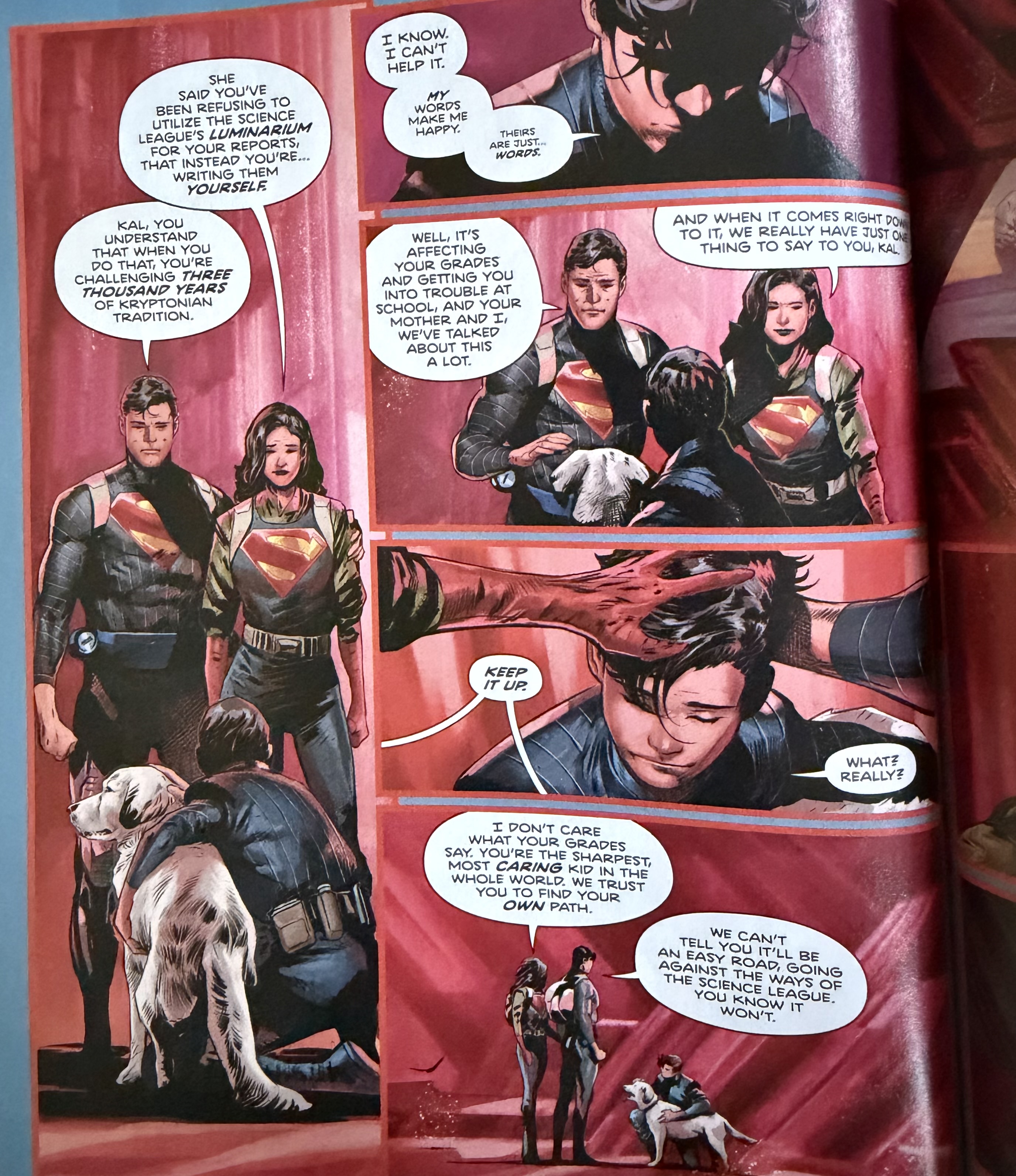 Superman page about choosing your own path
